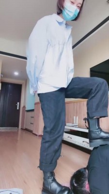 【Q月S】靴子棉袜踩踏/塑料袋窒息 bf6380