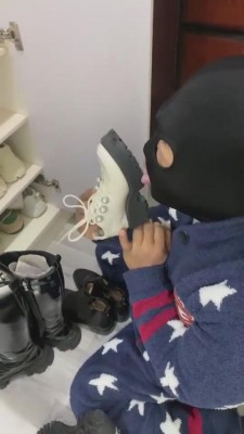 【巴莉女王】脏鞋子人体擦鞋器【完整版】 bf10924