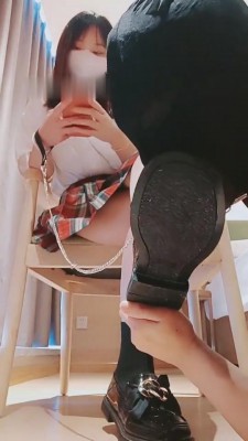 【悦主大人】JK黑袜皮鞋恋足调 bf8826