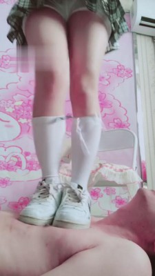 【兔粉粉】可爱JK范过膝白袜小白鞋羞辱男友【下】 bf2880