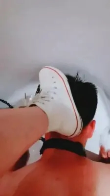 【心竹小殿下】脏帆布鞋全体重踩踏 G-210707-26