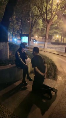 【傲雪】深夜户外遛狗犬化训练 bf27150