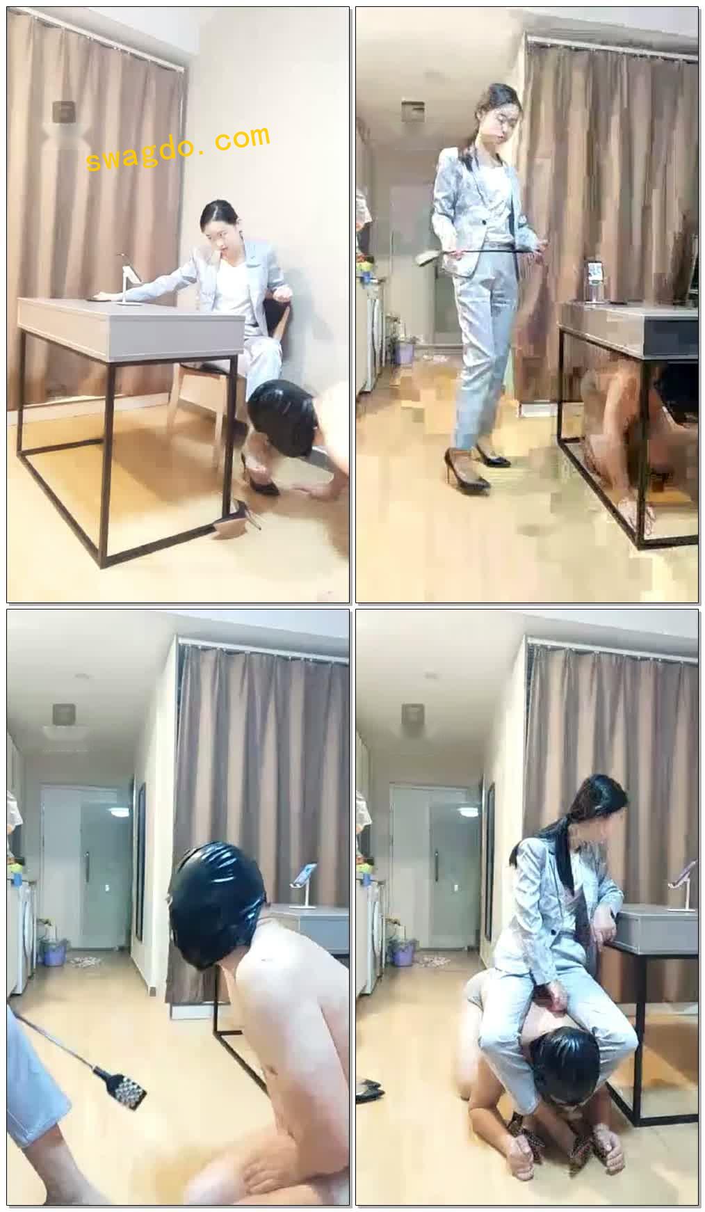 【9.26】办公桌下的狗（舔鞋底，骑马）【45分钟】【小小小魔女】