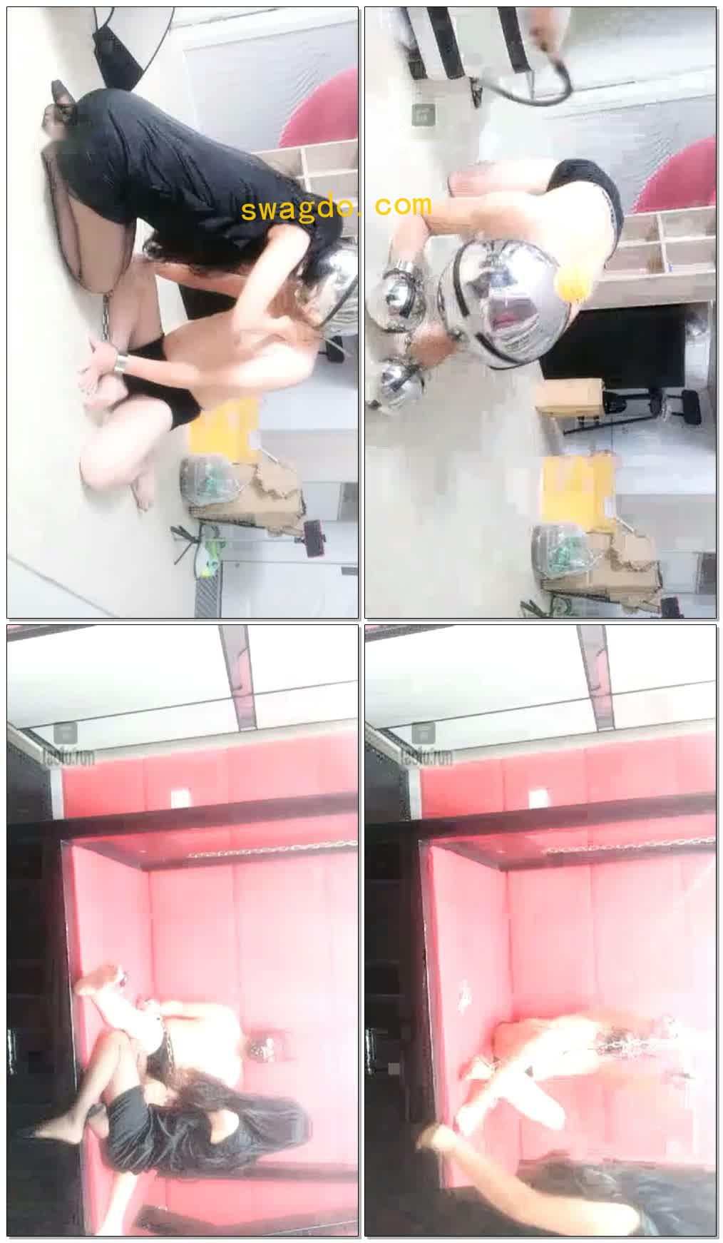 【10.06】喂狗食，铁头套手套，手铐掉虐，鞭打【44分钟】【颜竹s】