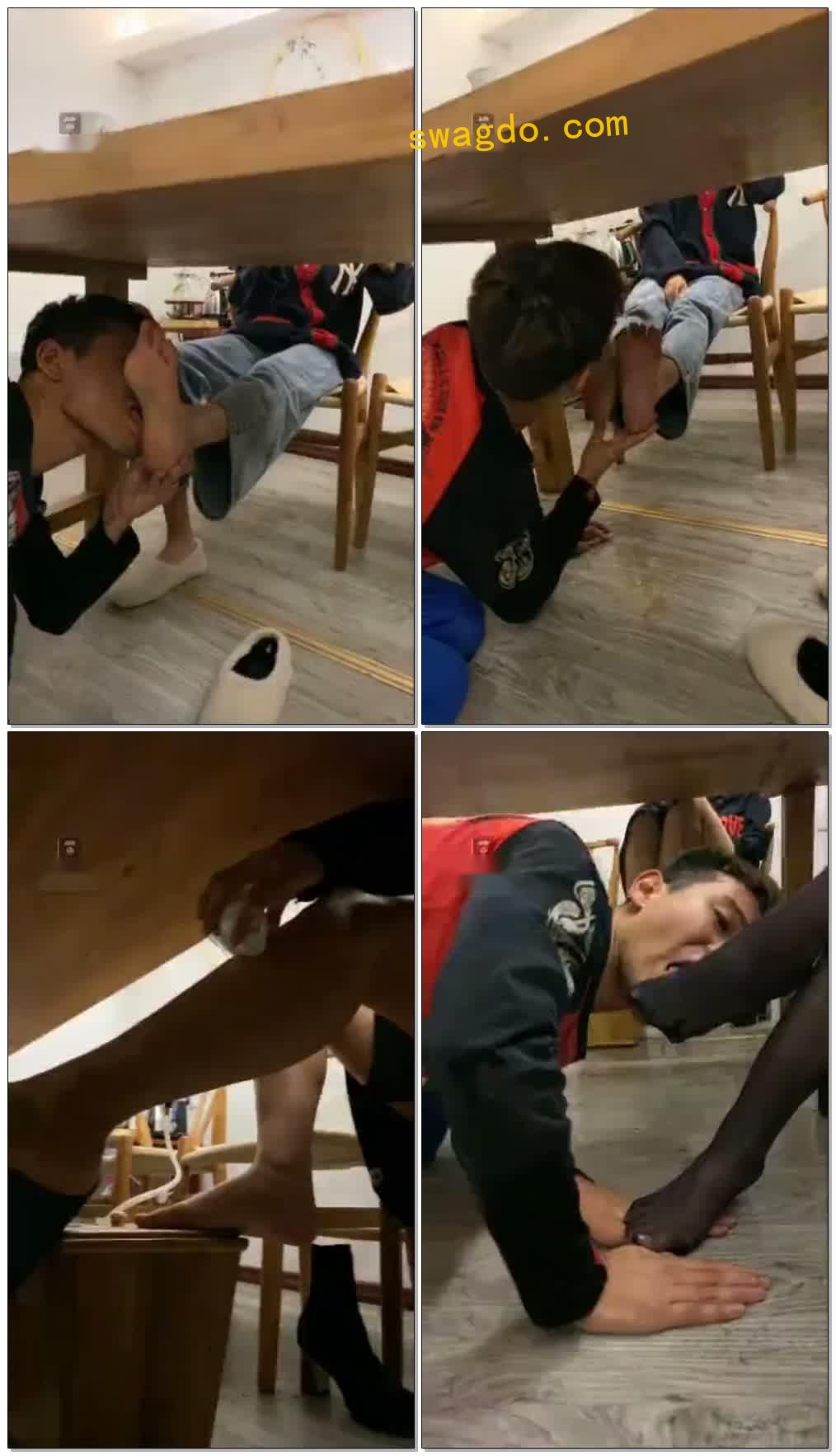 【10.23】舔鞋舔力黑丝裸足茶道4Sv1m舔脚【23分钟】【汐汐】