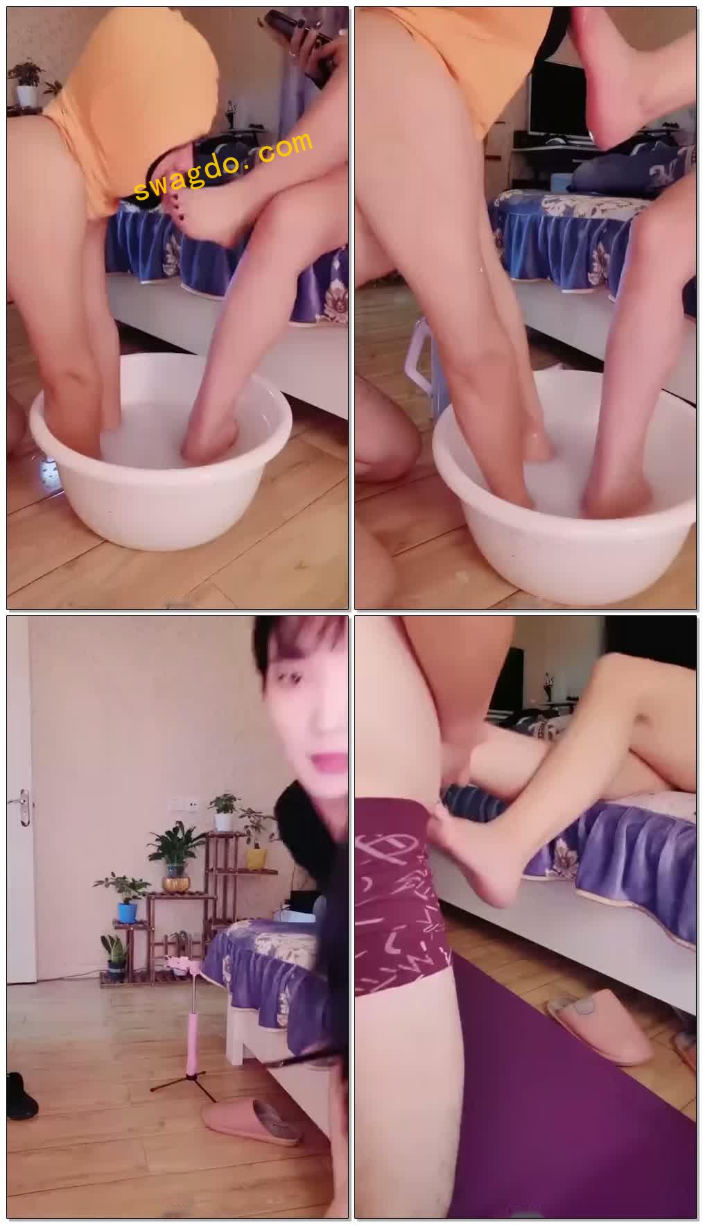 【11-12月】裸足牛奶圣水【西安傲雪儿】【27分钟】