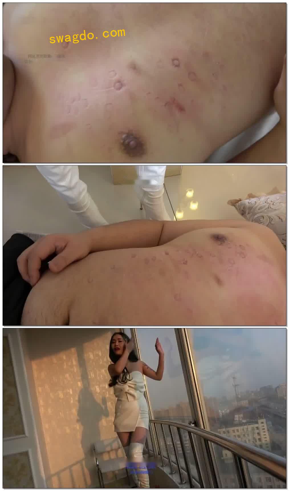 【冷柔】白靴暴力踩踏狗脸，狗脖，狗胸，狗肚，跳踩