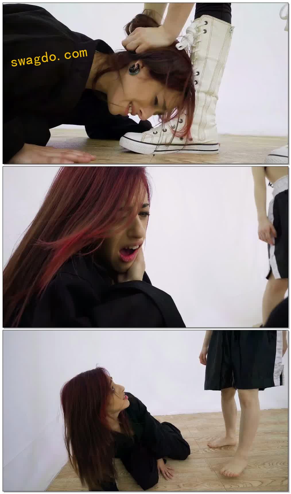 【未知】黑衣女挑衅的下场女奴