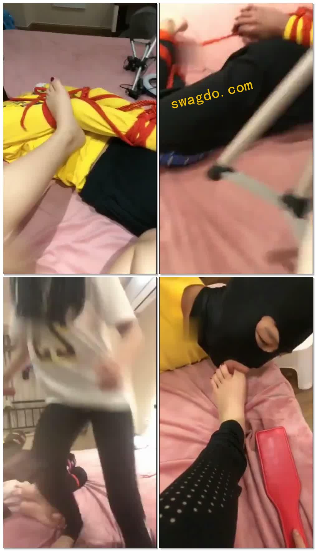 【橙子小祖宗】捆绑袜子塞嘴疯狂家暴【37分钟】