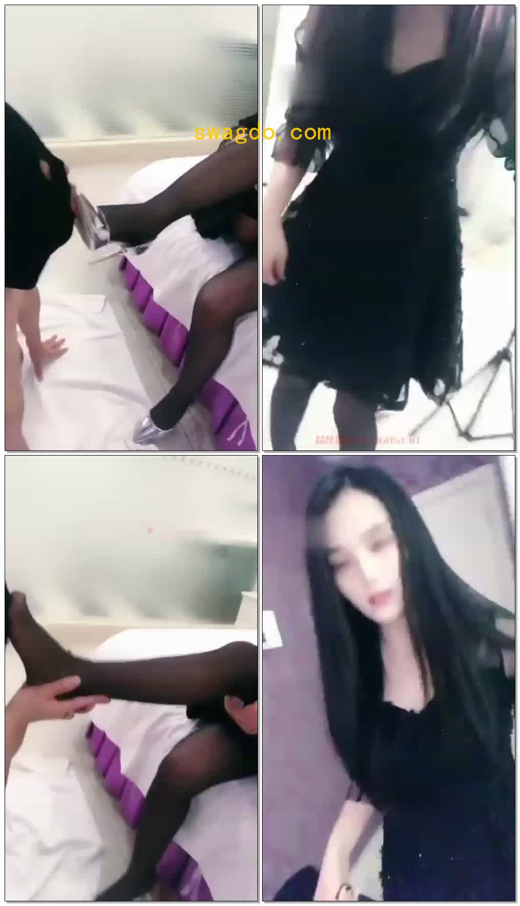 【免费】【丹丹斯】超美女S口水丝袜首调【7分钟】