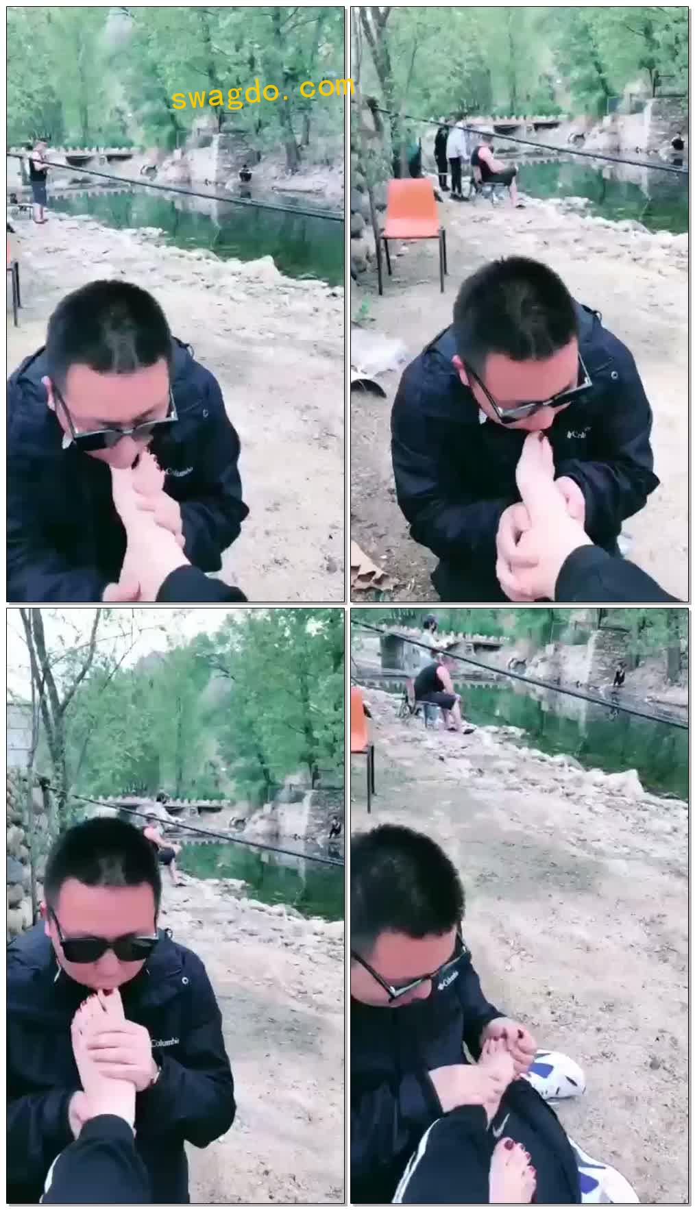 【J0J0-S】野外play，舔脚【21分钟】