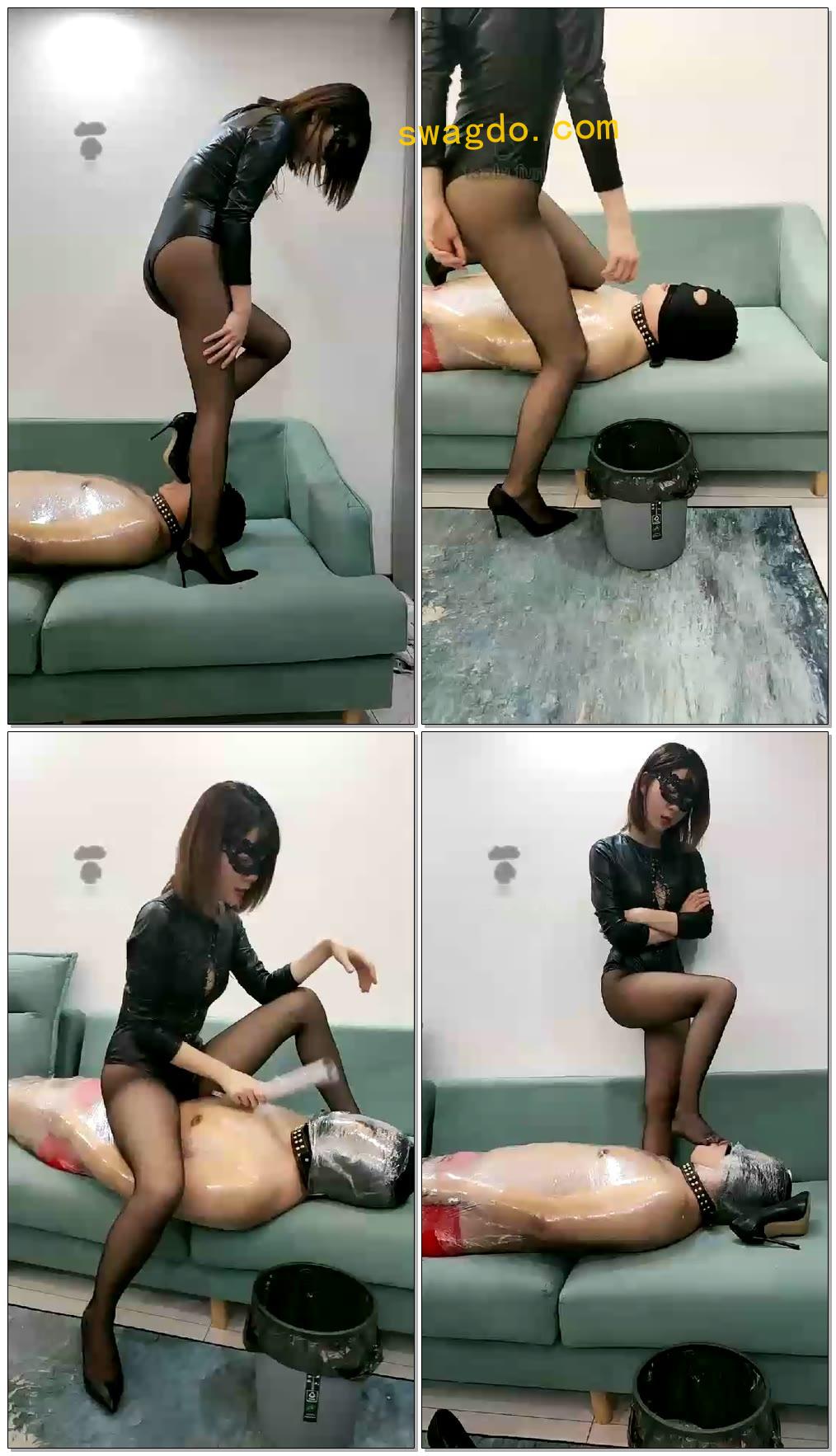 【虫虫】保鲜膜木乃伊窒息羞辱【34分钟】