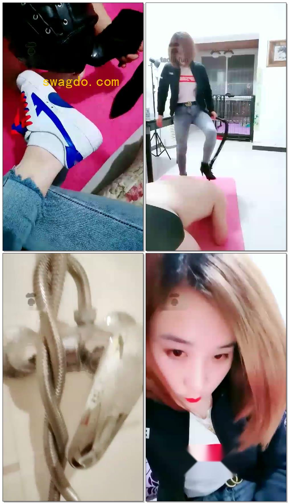 【西安丽妃s】TJ，聊天，今晚圈养这只狗，SP,舔脚，踩脸，虐乳【105分钟】