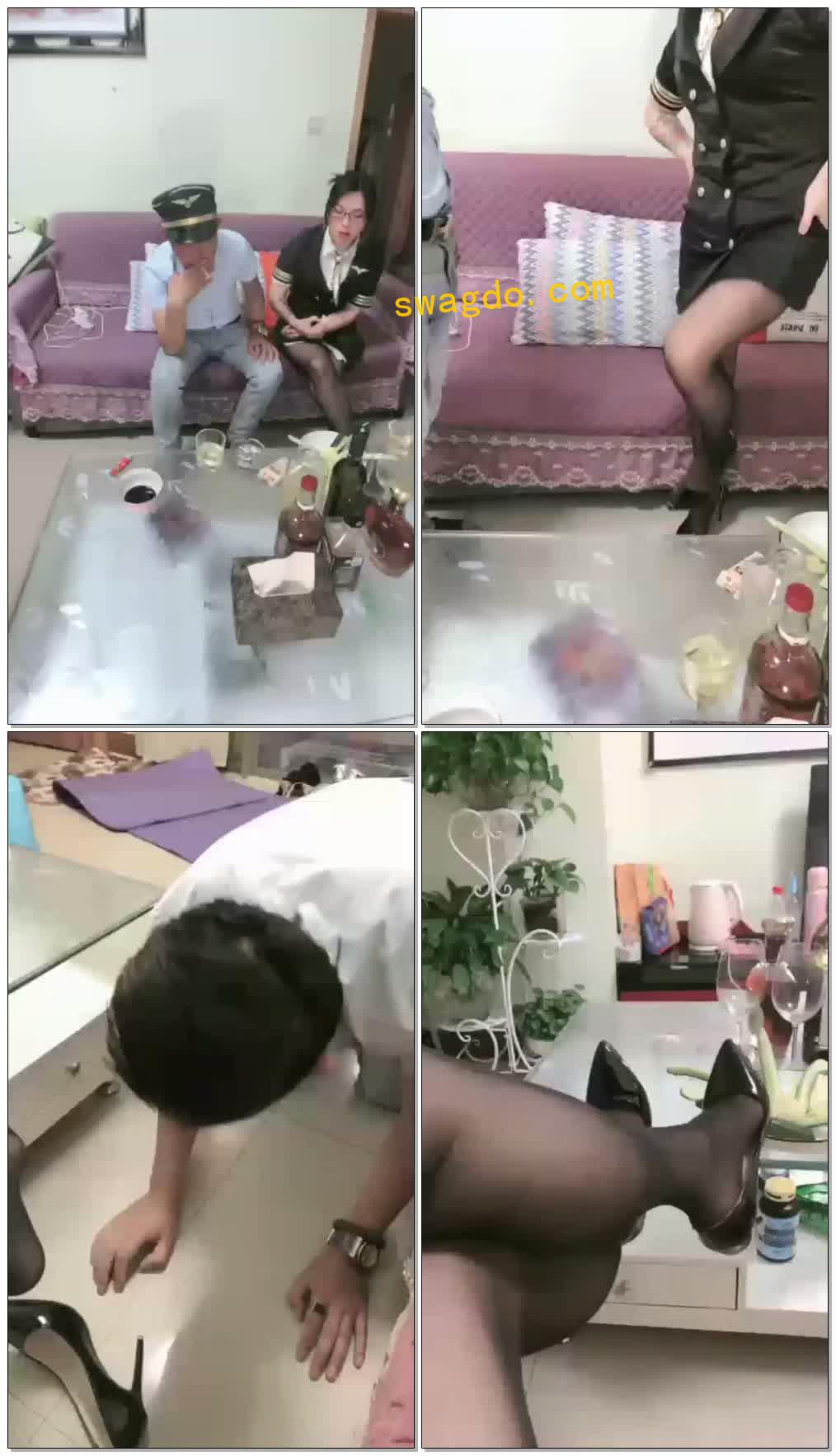 【昆明瑾儿S】列车长被乘务员变成狗【42分钟】