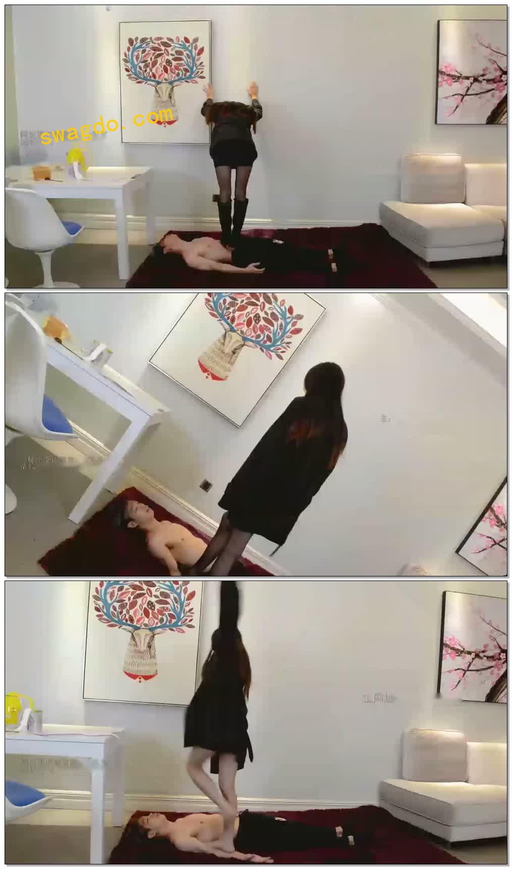 【HPL栖心之栈】—芷晴黑衣全体重踩脸【21分钟】【标清】