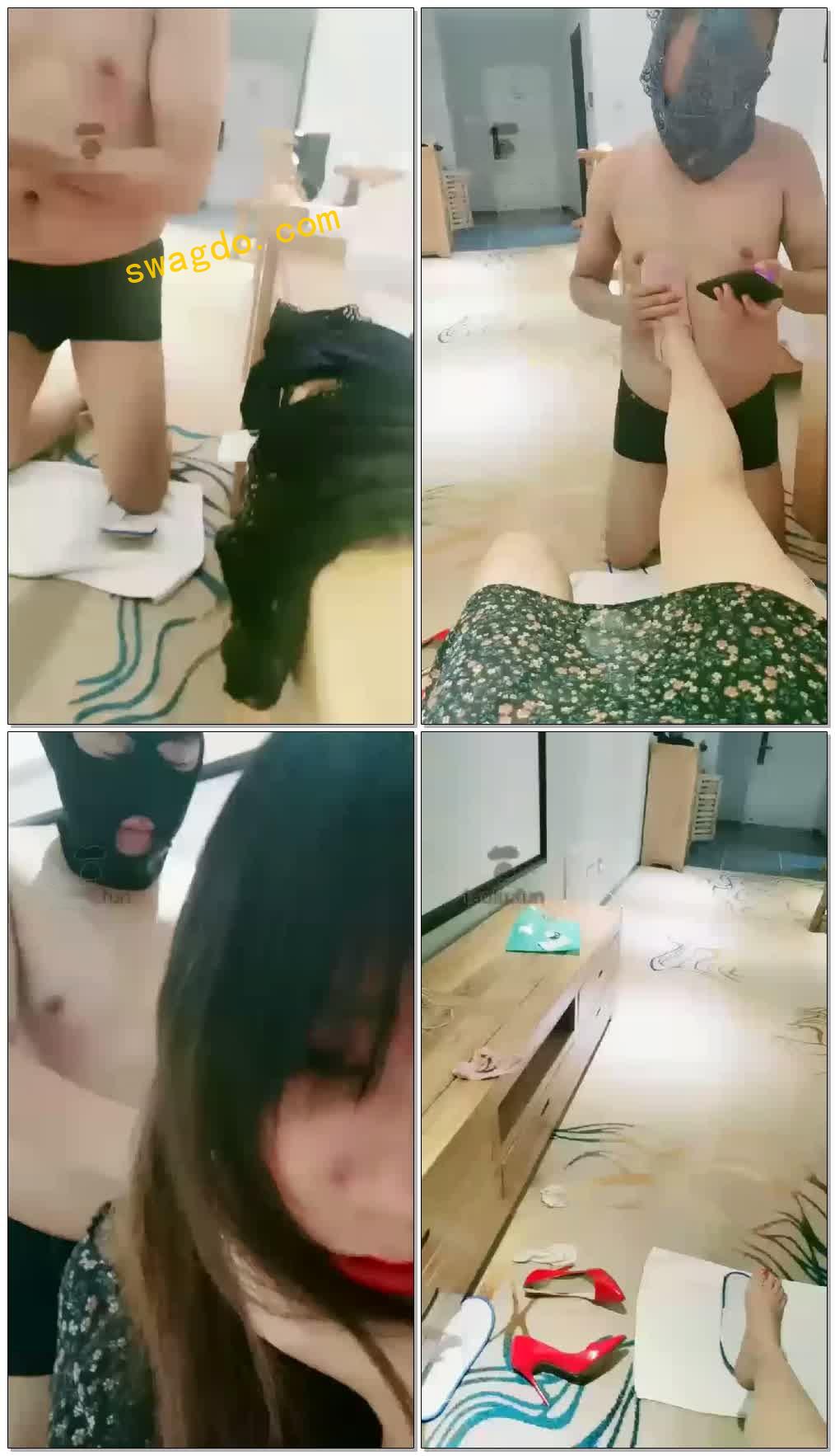 【dark萱S】红高跟调教，原味棉袜羞辱，内裤套头【76分钟】【高清】