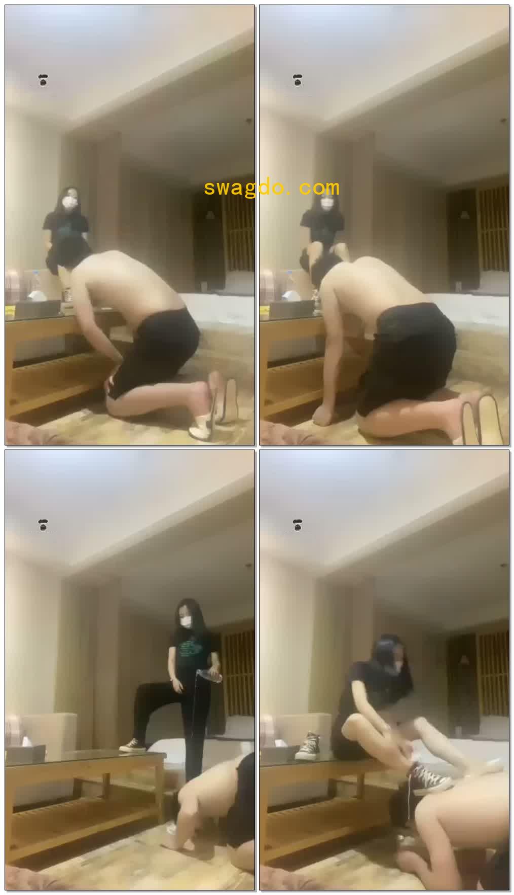 【乔安s】帆布鞋调教狗奴【29分钟】【高清】