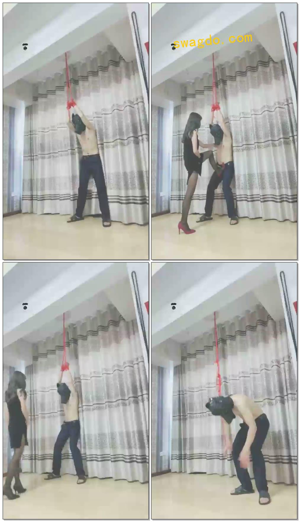 【妖妖女王】踢裆专场对付裆痒的就应该狠狠的【21分钟】【标清】