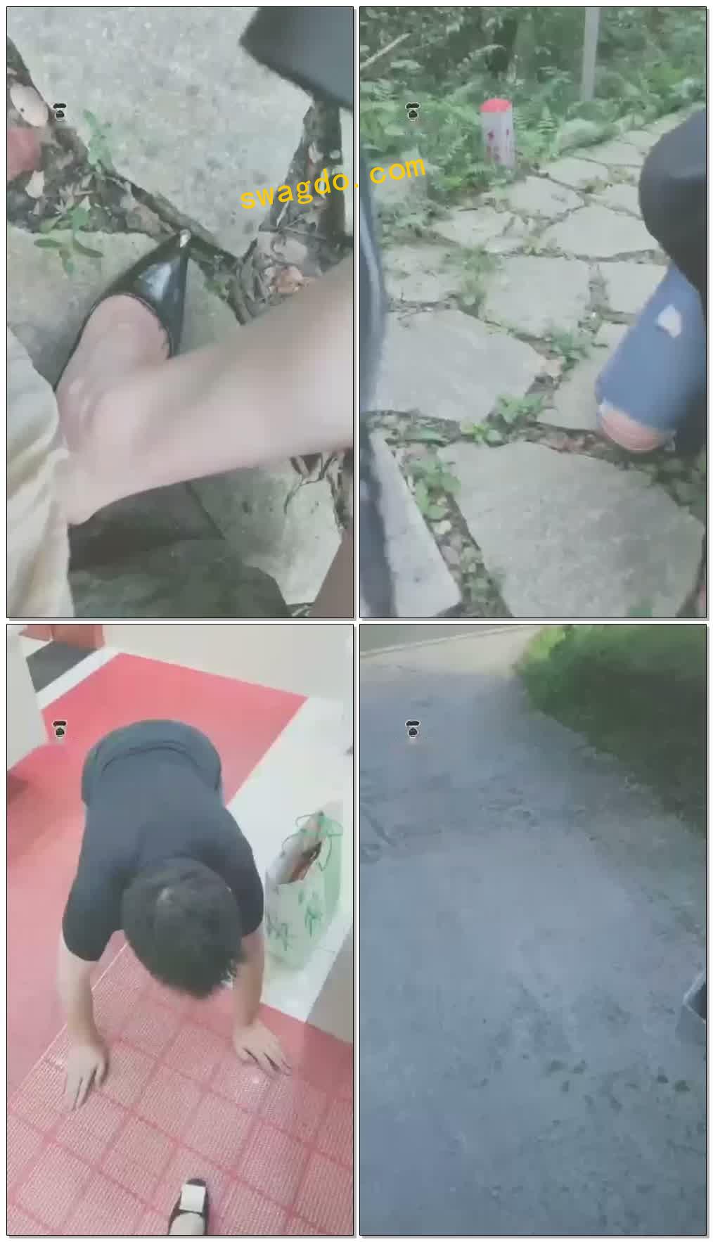 【贵阳妖妖女王】野外公园溜狗刺激，开心的玩才是真理【39分钟】【高清】