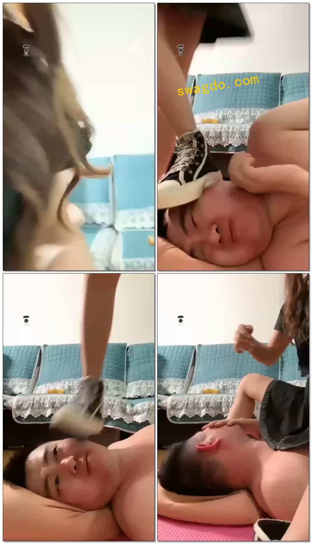 【灵灵】圈养私奴（第三天）踩烂狗脸【35分钟】【高清】