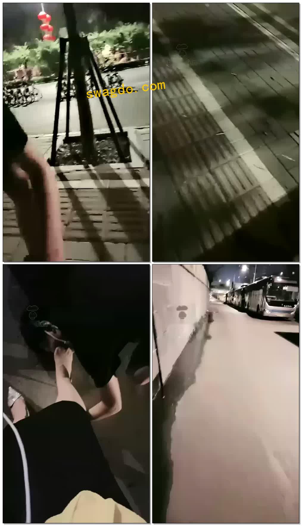 【林夕女王】约贱狗火车站路边调，户外【37分钟】【高清】