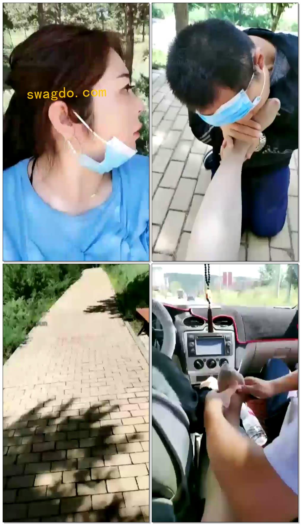 【野蛮公主】野外跪舔原味肉丝袜【37分钟】【标清】