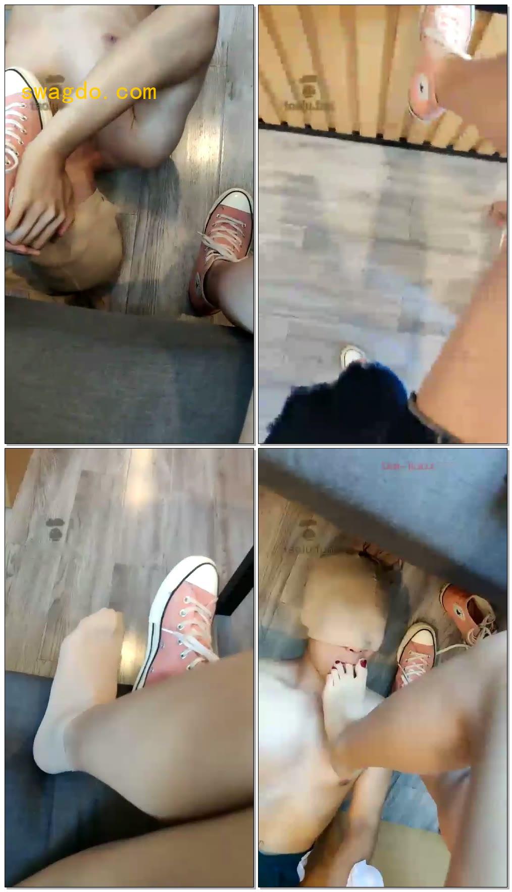 【Welldoer】可爱风粉色帆布鞋肉丝调教【93分钟】【标清】