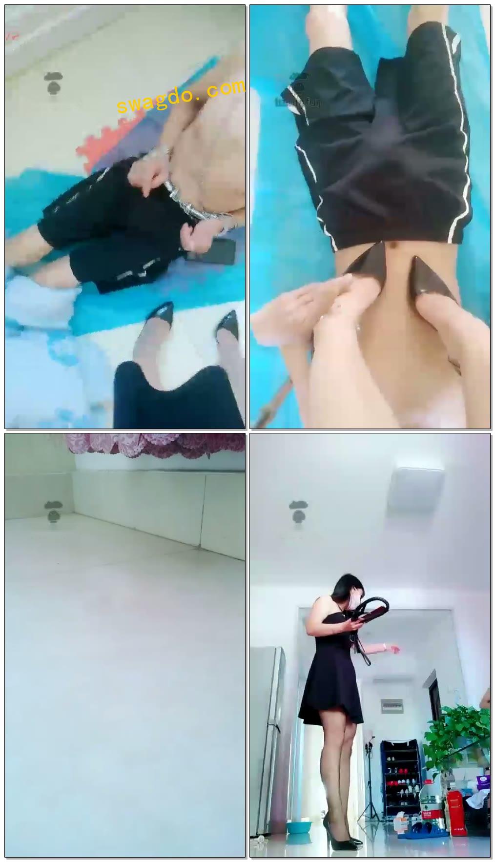 【聊城魅影S】被锁一夜开锁吃黄金骑马骑脖子钻胯羞辱【60分钟】【标清】