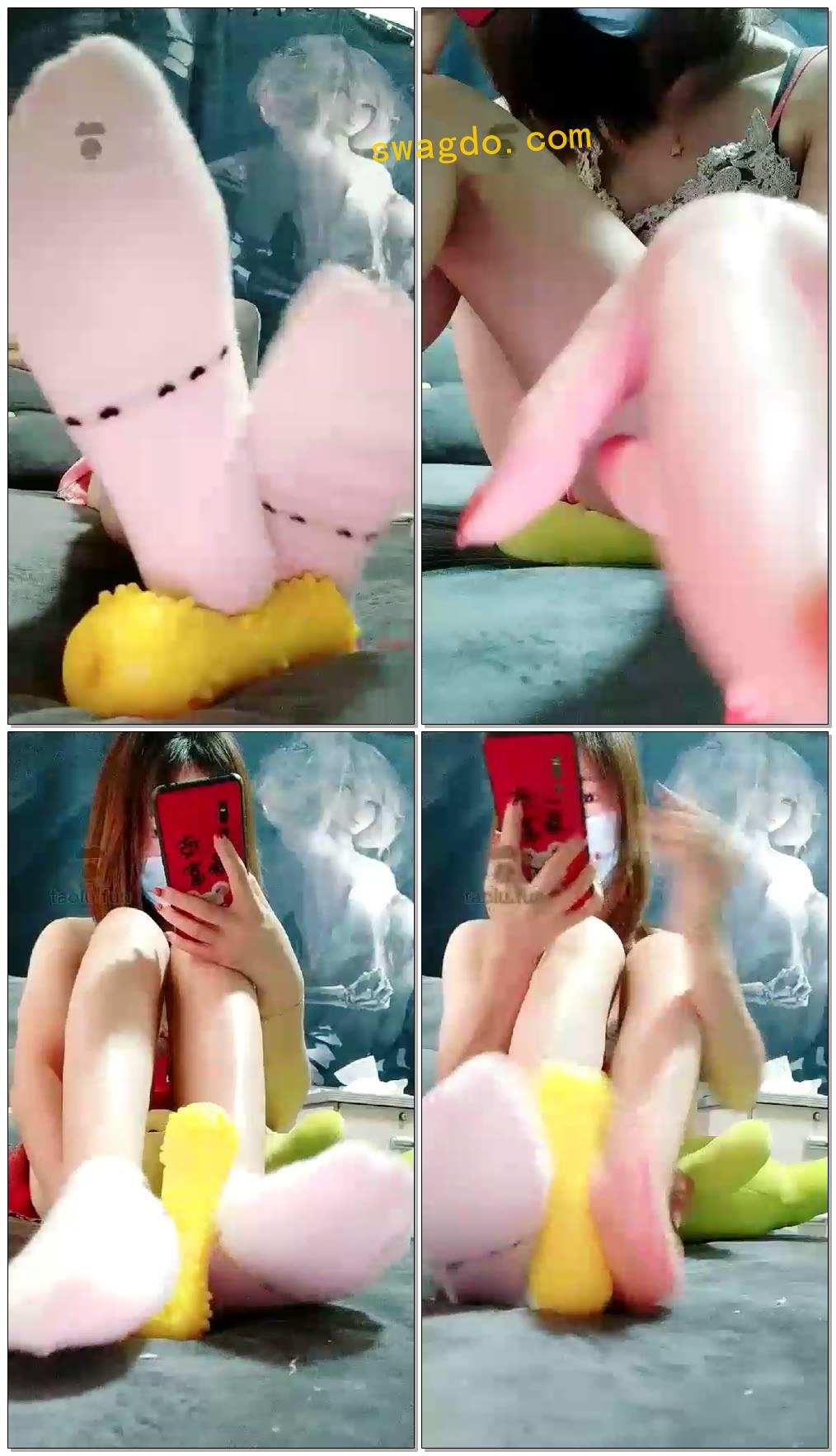 【飞雪S】棉袜洗脑控jing【62分钟】【标清】