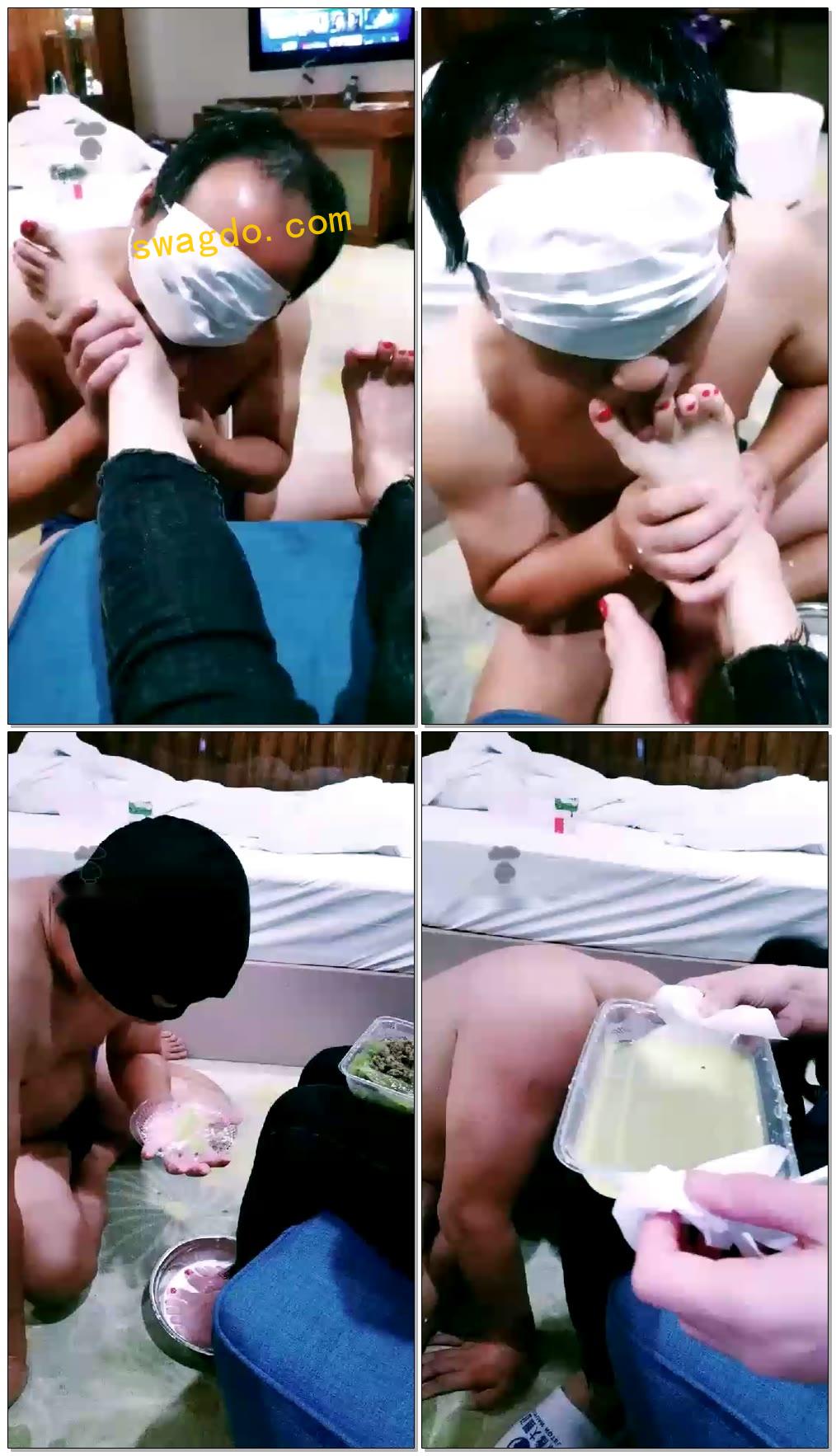 【阳光夫妻S】伺候女主酸奶沐足+咀嚼喂食【45分钟】【标清】