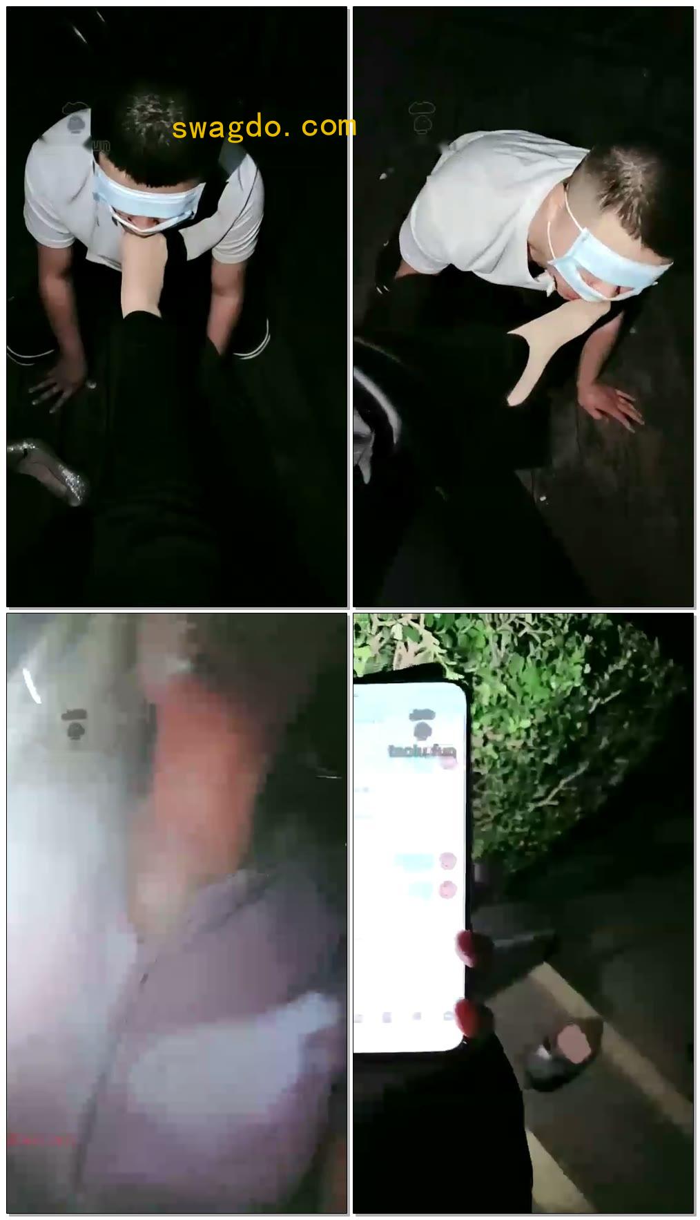 【林夕女王】公园边玩贱狗舔鞋舔肉丝【29分钟】【标清】