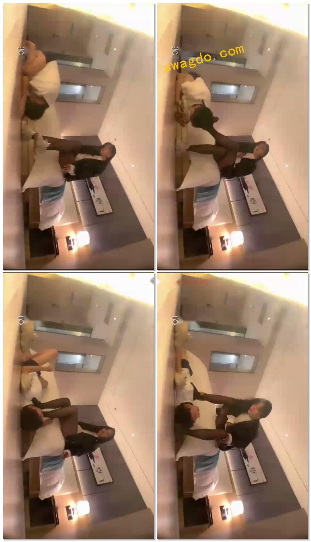 【安晴S】运动鞋原味黑丝开心训狗【8分钟】【标清】