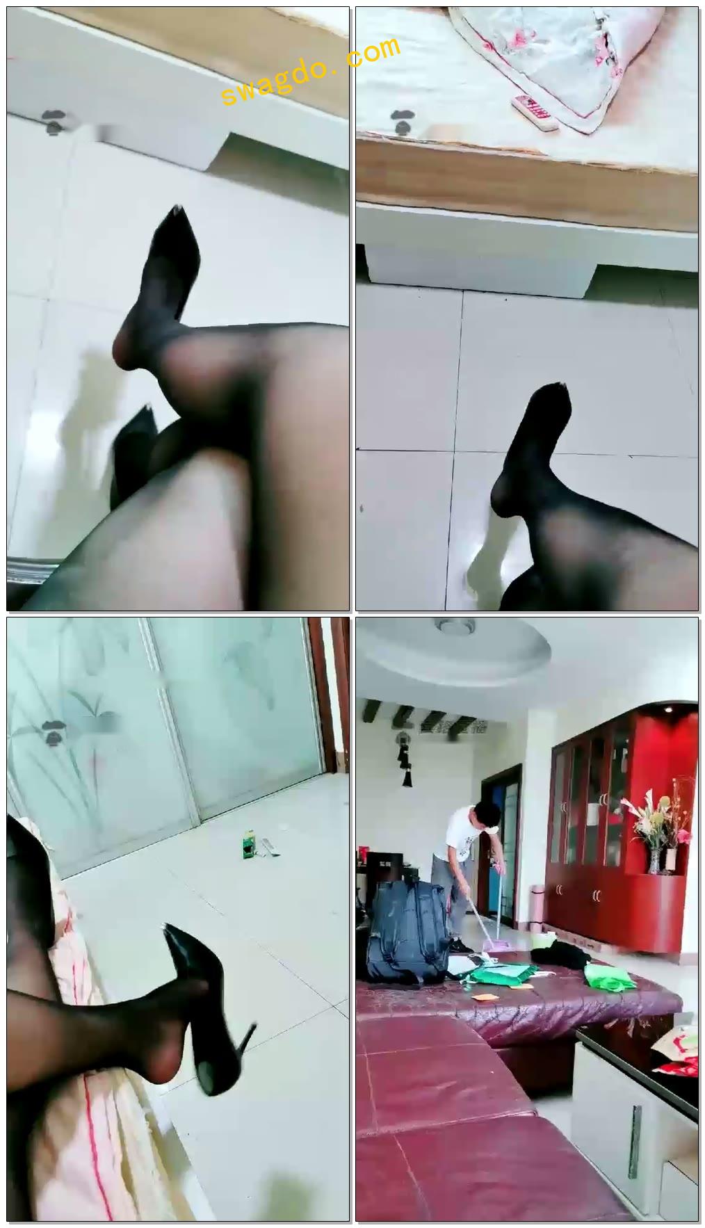 【郭照Queen】监督家奴搞卫生【68分钟】【标清】