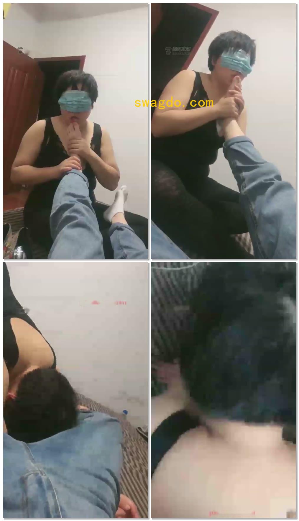 【景SsS】新人女s白棉袜玩恋足女m【35分钟】【标清】