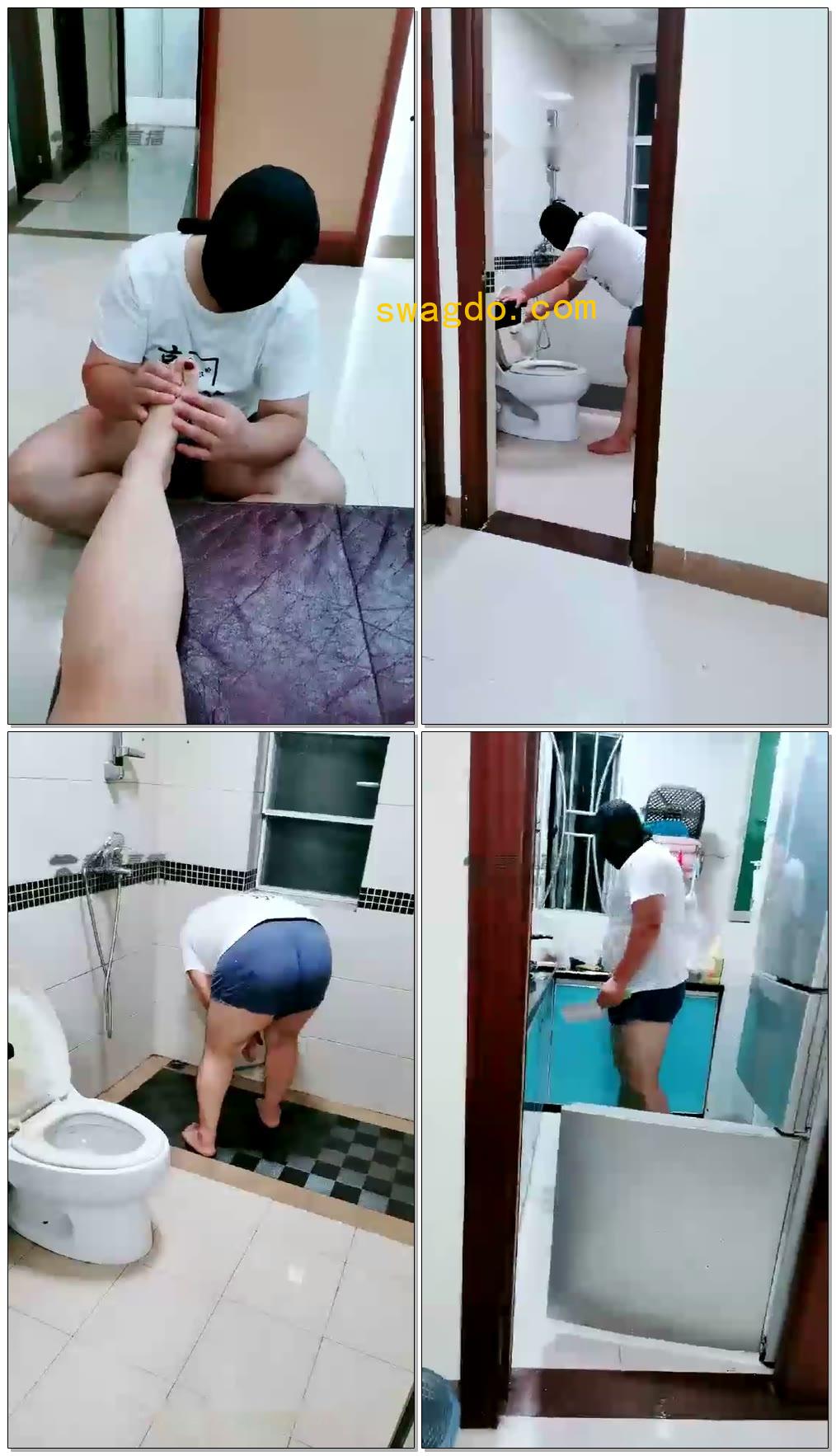 【郭照Queen】继续监督家务狗捏脚做家务【44分钟】【标清】