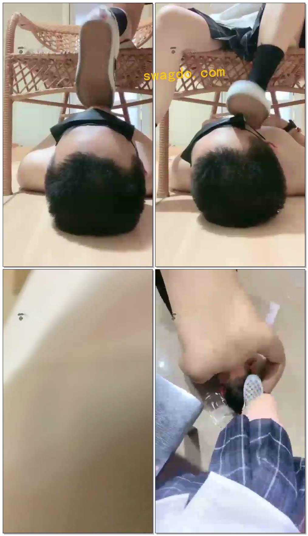 【绘子学姐】棋盘格鞋底+草莓味圣水+臭白丝味圣水【35分钟】【标清】