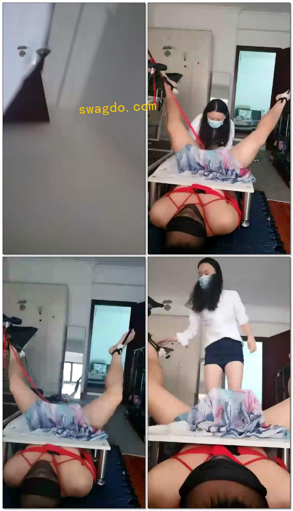 【幸运女王】绳艺与爆菊【50分钟】【标清】