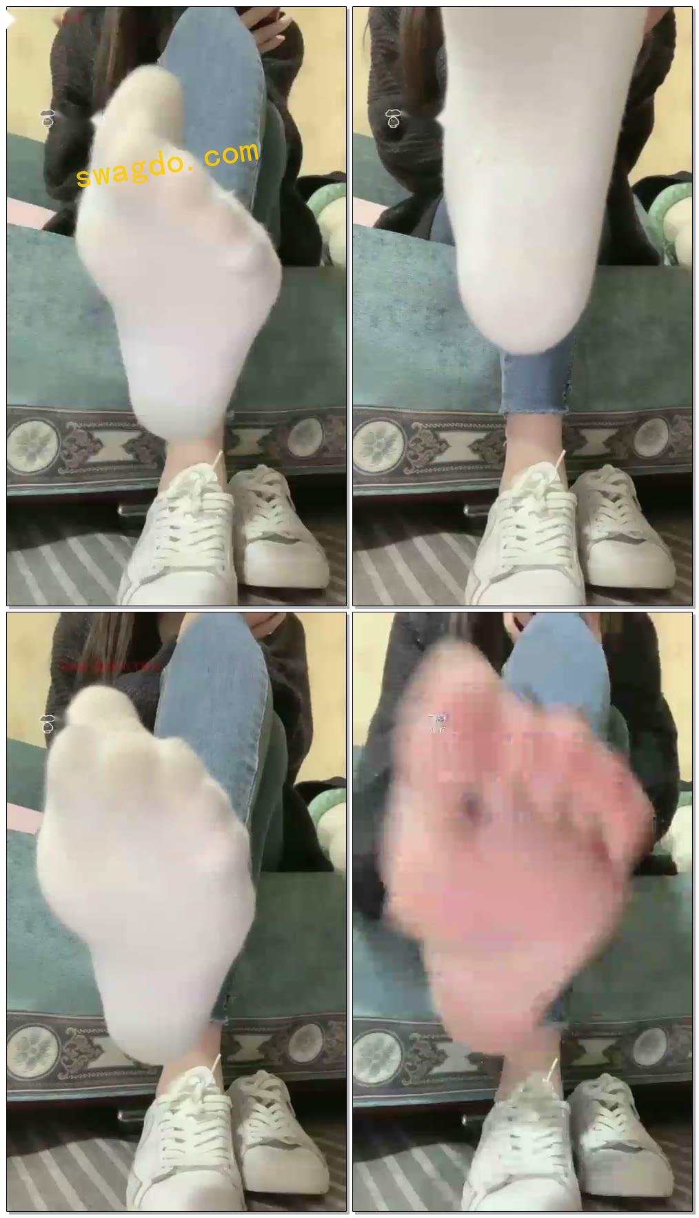 【安主S】第一视角臭棉袜脚底来闻闻【72分钟】【标清】