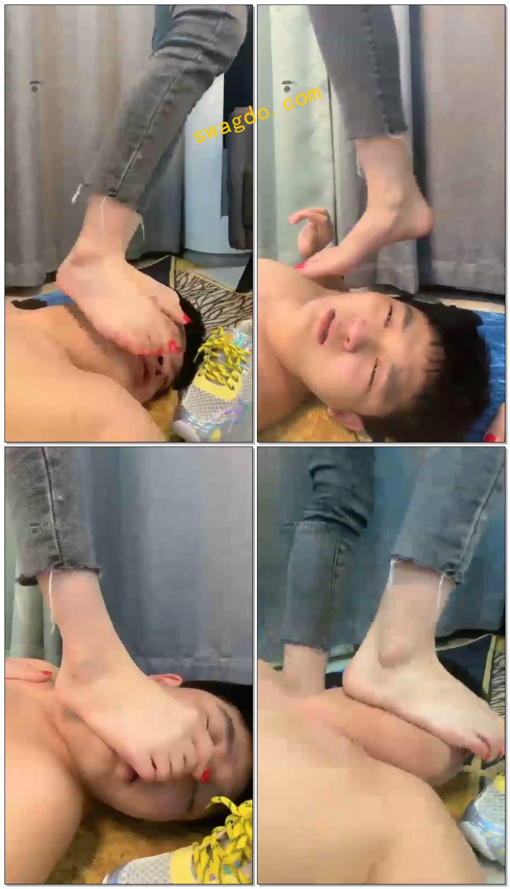 【苏老师苏曼S】苏曼女王全体重踩踏受伤糖糖【19分钟】【高清】