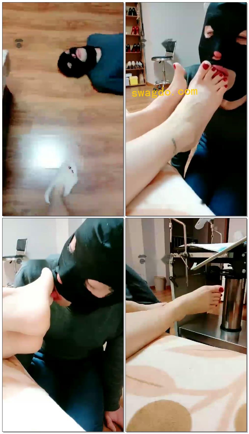 【灵犀女ss】脚奴睡前舔脚按摩【75分钟】【标清】