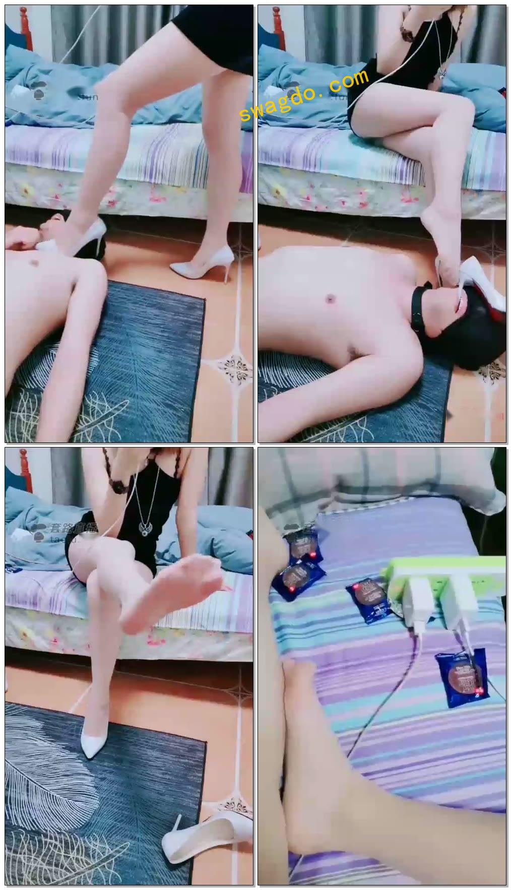 【心竹S】高跟肉丝诱惑羞辱家m【28分钟】【标清】