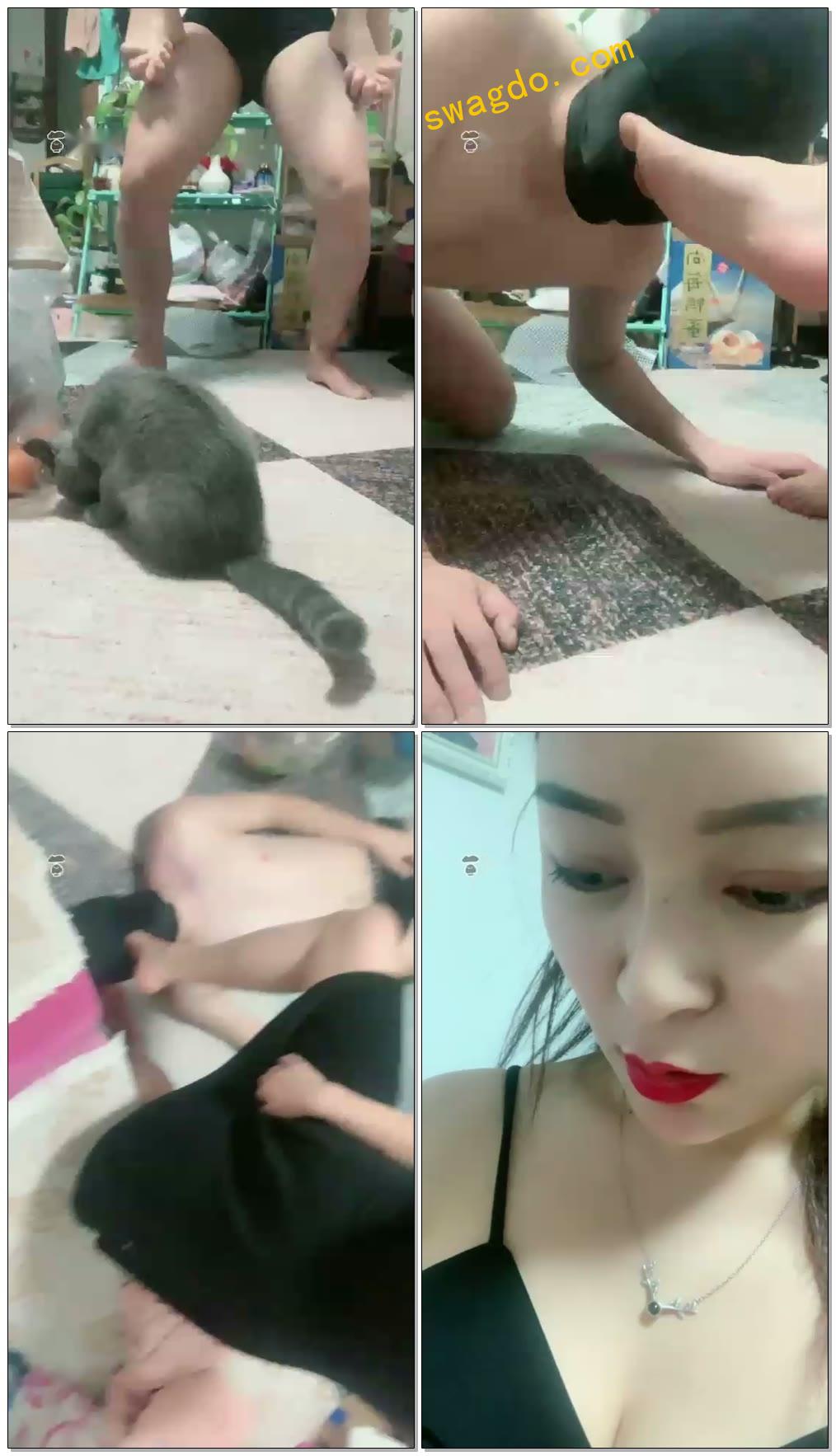 【鹿梦兮】狗来了舔脚，踩踏，深喉【23分钟】【高清】