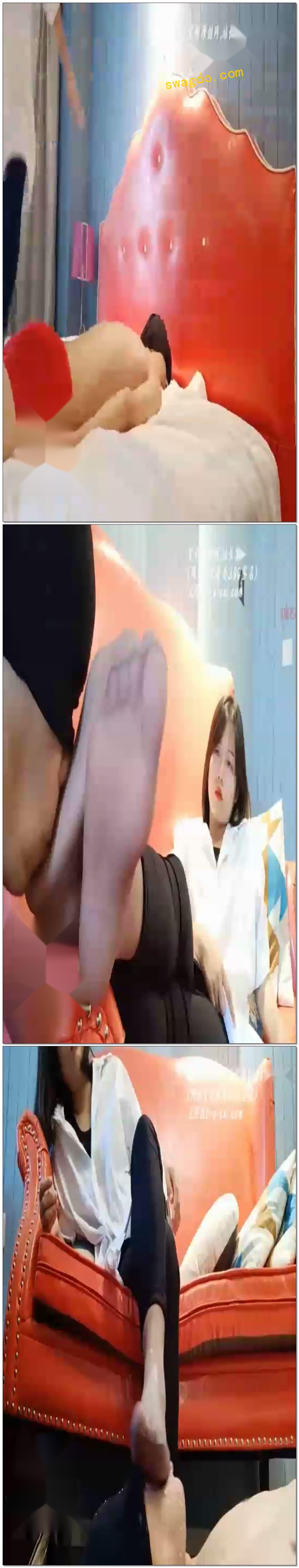 【00后蕬小乃】小乃灰丝玩弄刚睡醒的M【52分钟】【艾踩】