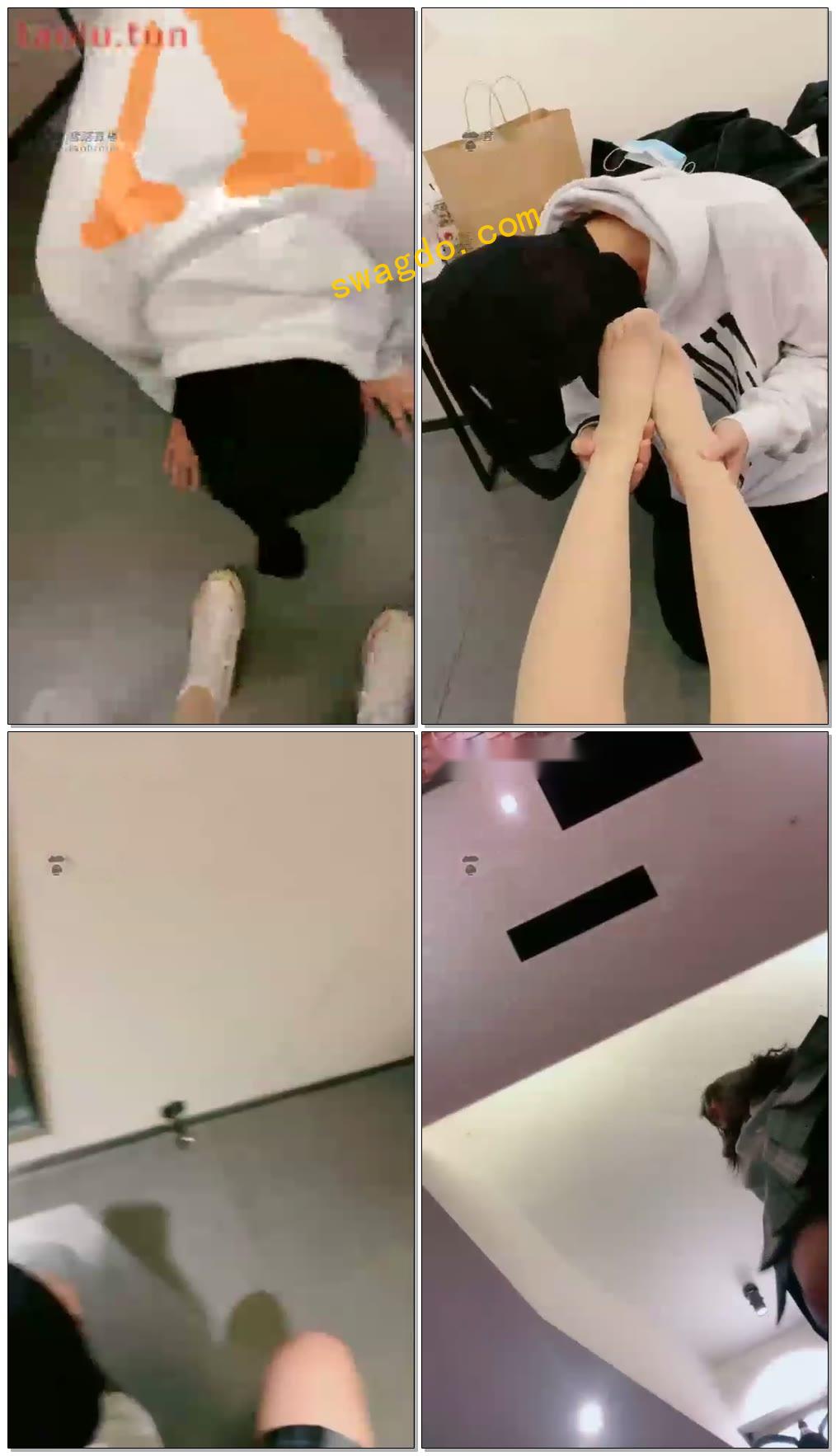 【九玥S】帆布鞋JK美女调狗狗【73分钟】【高清】