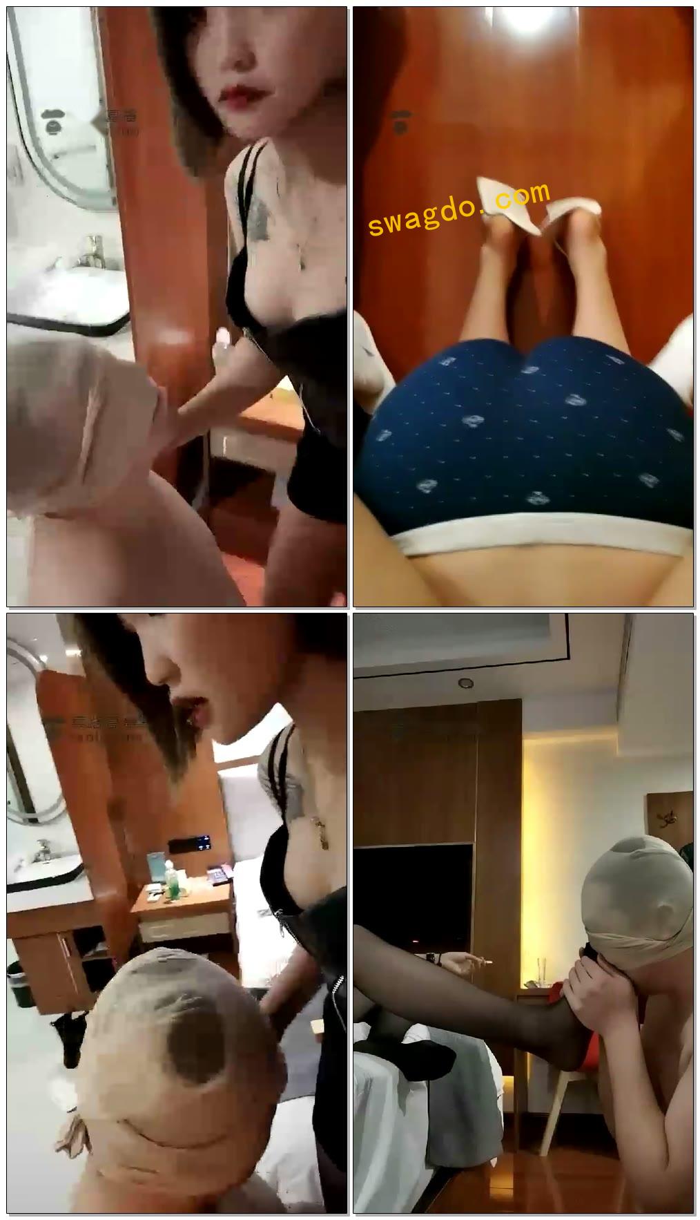 【夏馨S】深夜玩狗，白袜，丝袜，钻胯，咀嚼物，耳光【34分钟】【标情】