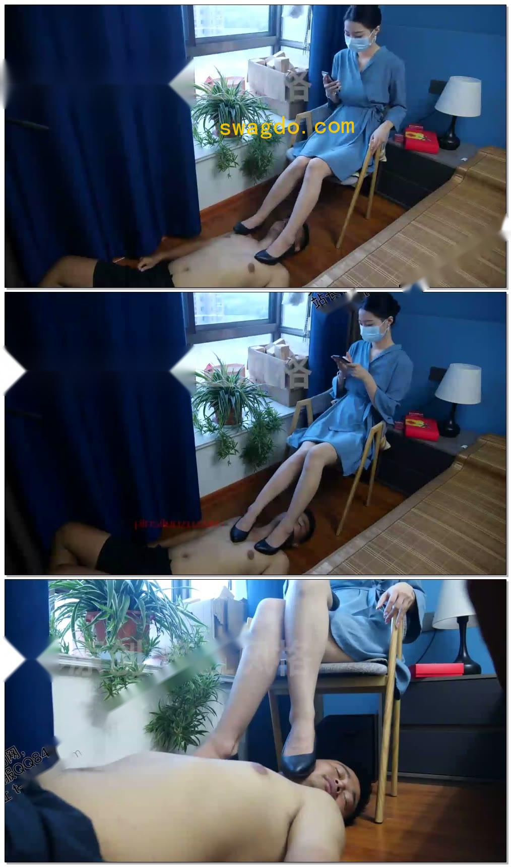 【第5风格-小敏】小敏高跟鞋无意识踩踏【17分钟】【艾踩】