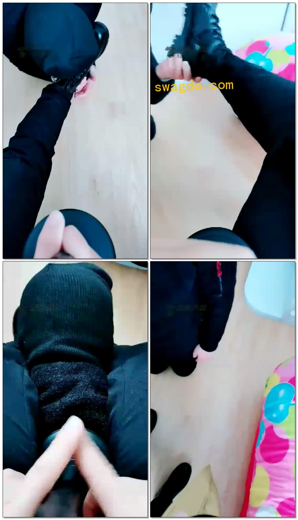 【冷冷冰淇淋】大皮靴骑马踩手，人体家具【14分钟】【标清】