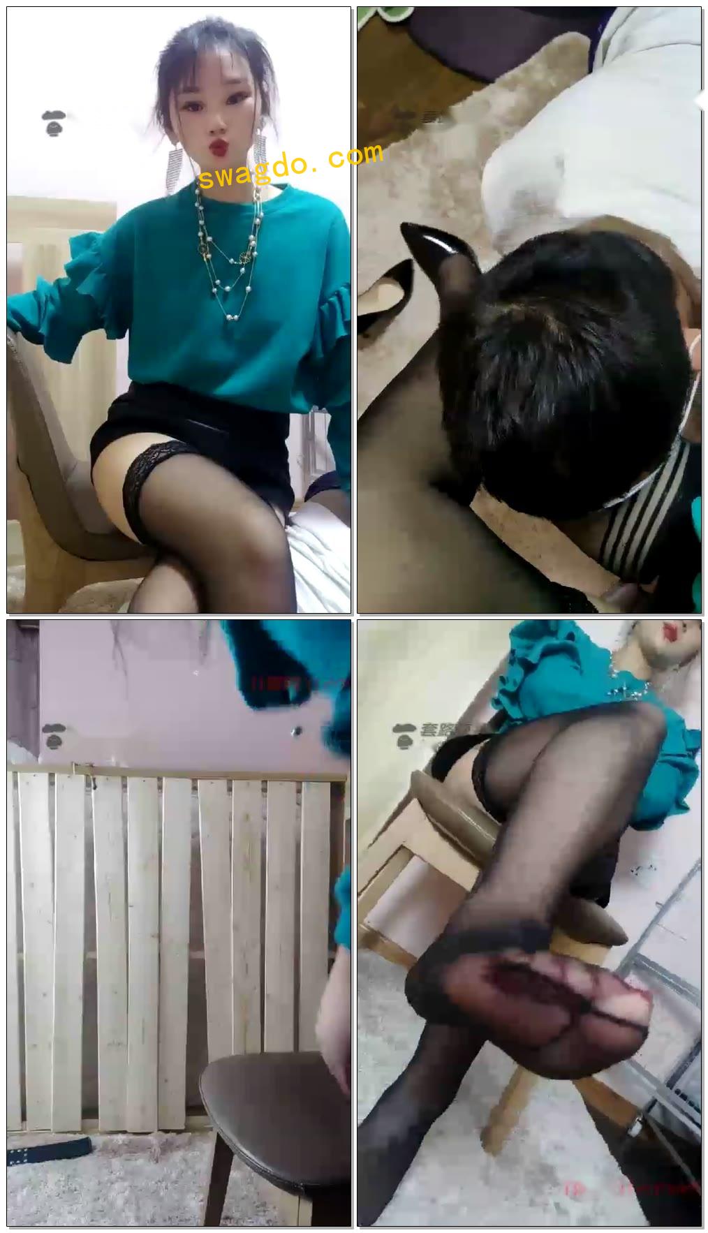 【涵涵S】女神黑丝玩狗脚喂食，幸福的狗子【90分钟】【标清】