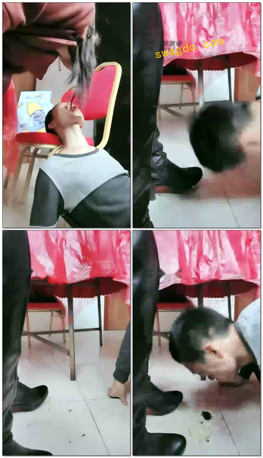 【红丽S】长靴喂狗狗吃饭，脚喂食，口水，耳光【22分钟】【标清】