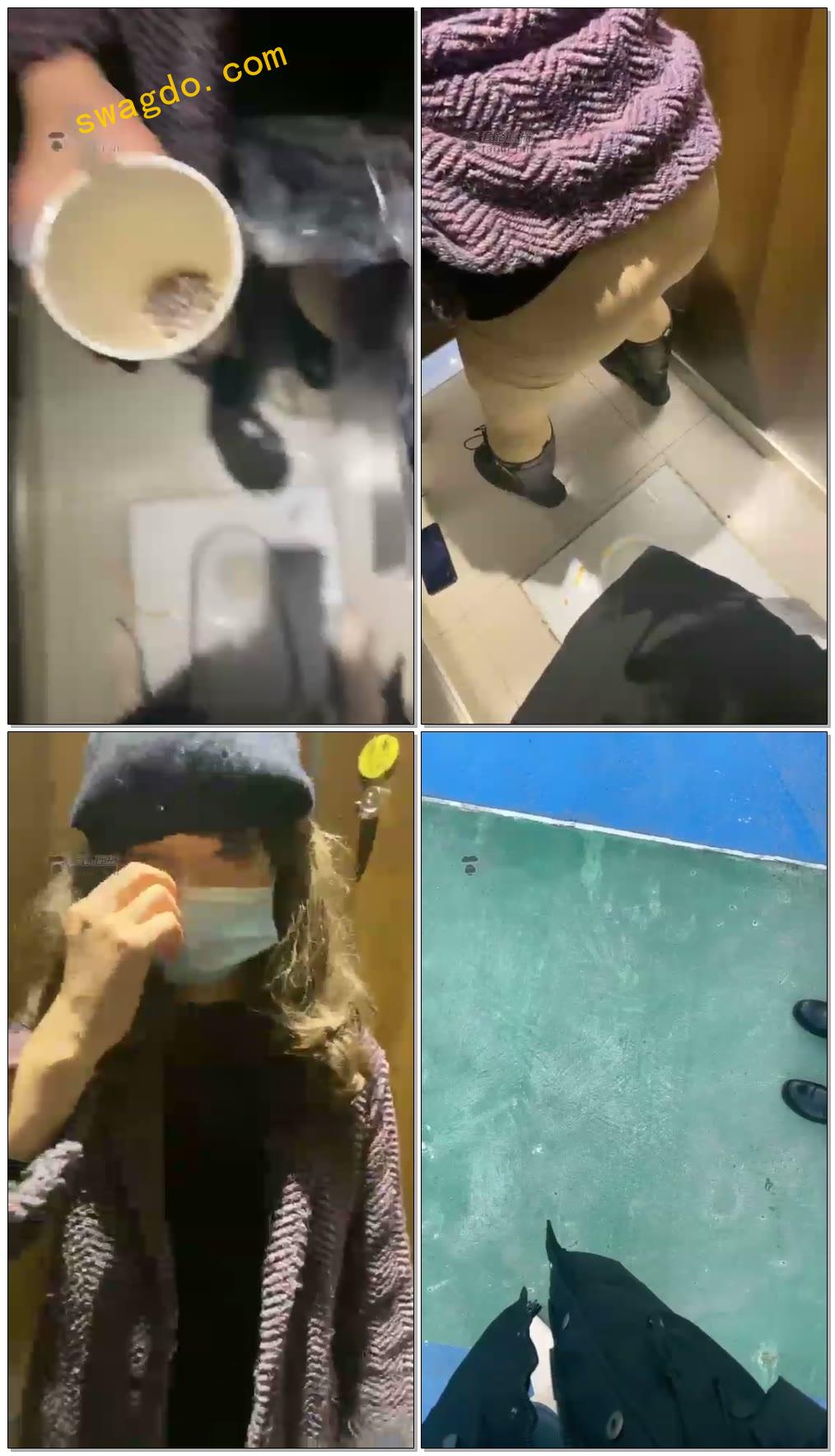 【思诺S】和CD狗逛商场，女厕所吃黄金珍珠圣水露，各种素人面前玩【59分钟】【高清】